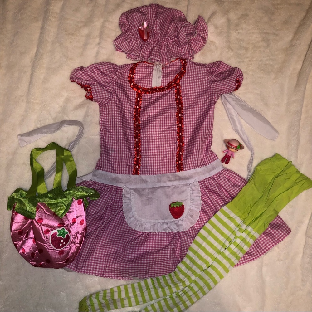Kids Large Strawberry Shortcake Costume